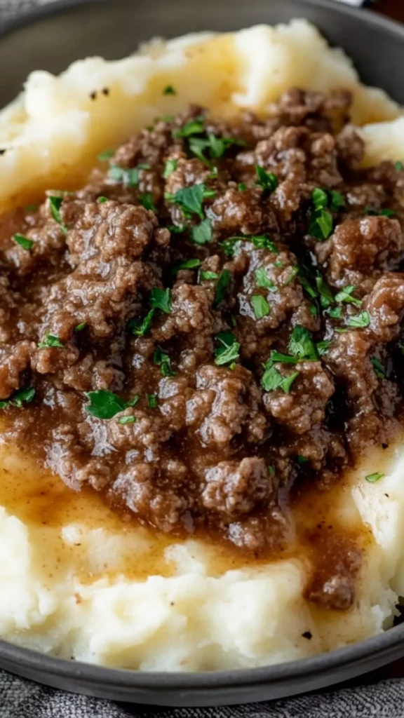 ground beef and mashed potato copycat recipe
