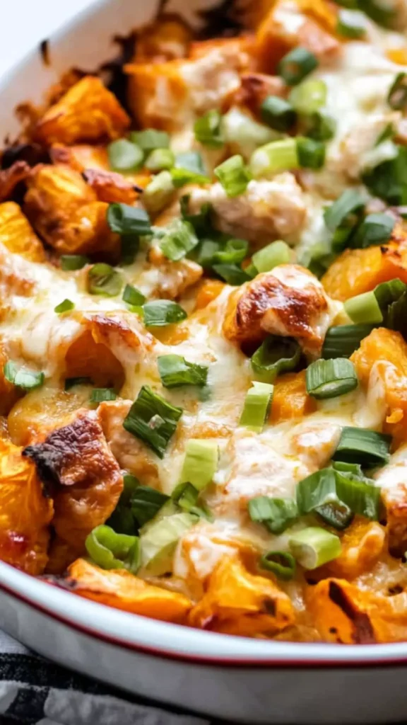 Buffalo Chicken Sweet Potato Casserole copycat recipe