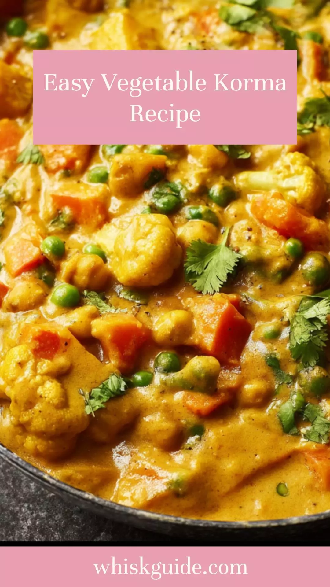 easy vegetable korma recipe