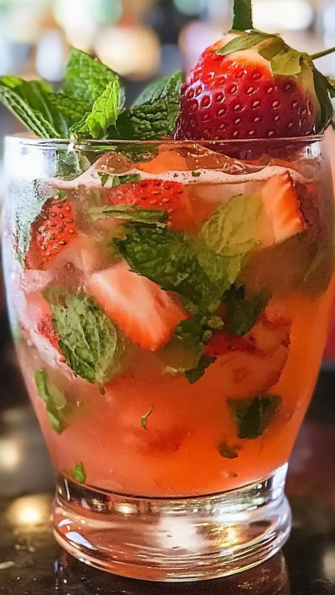 strawberry mojito cocktail