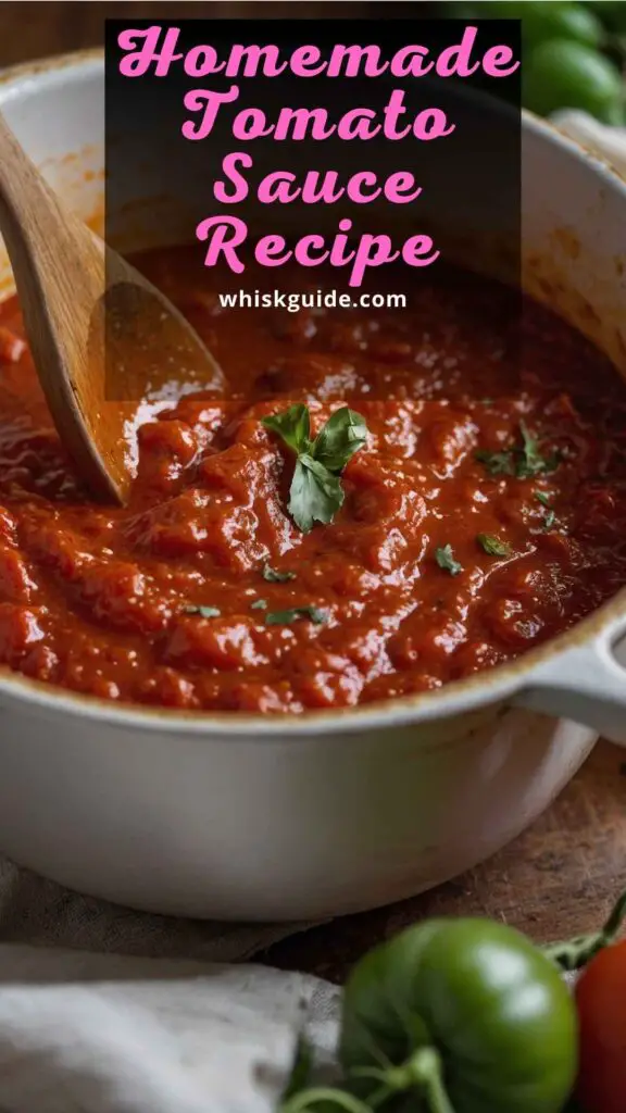Homemade Tomato Sauce Recipe Homemade Tomato Sauce Recipe