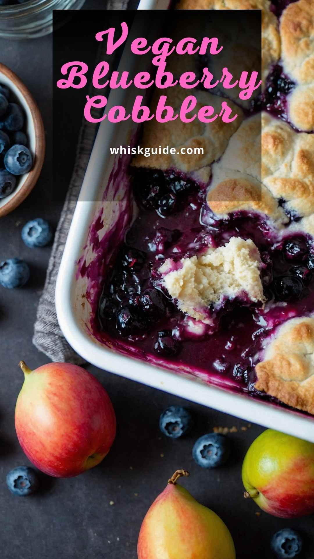 vegan blueberry cobbler