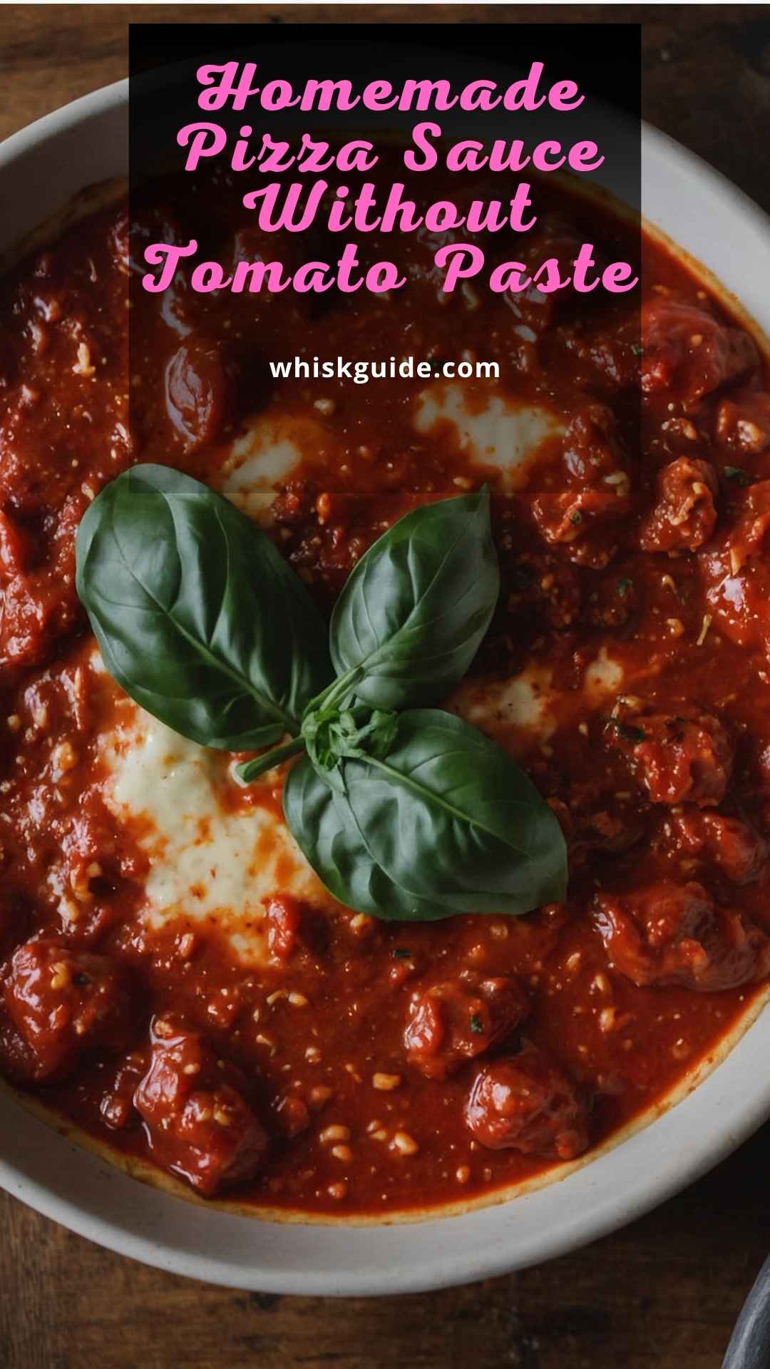 Homemade Pizza Sauce Without Tomato Paste - Whisk Guide