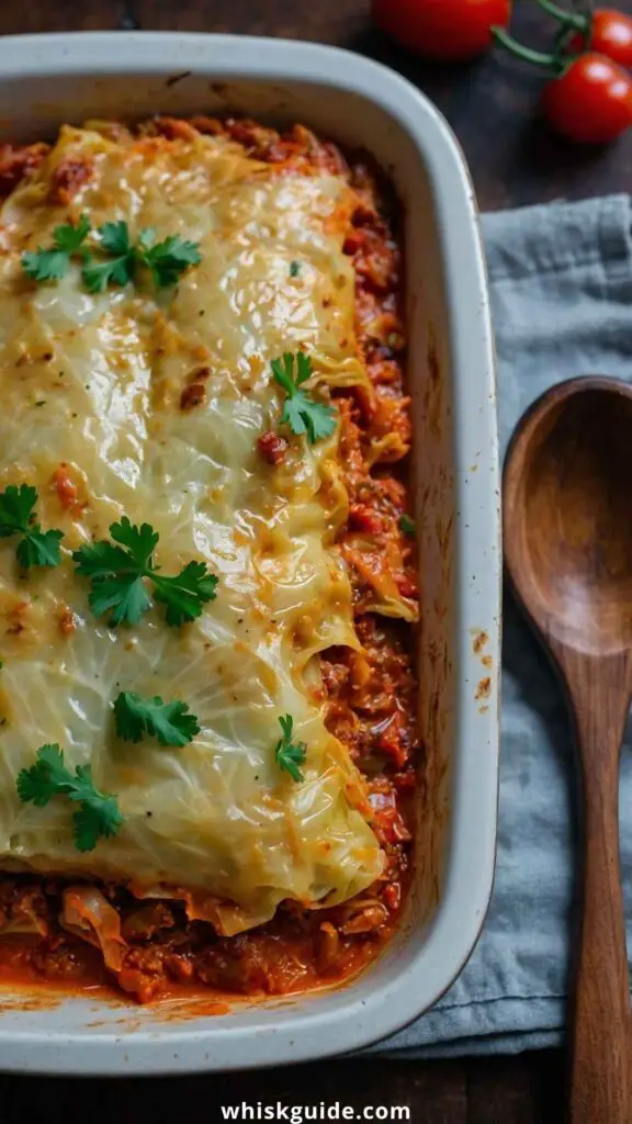 Healthy Vegetarian Stuffed Cabbage Casserole Healthy Vegetarian Stuffed Cabbage Casserole
