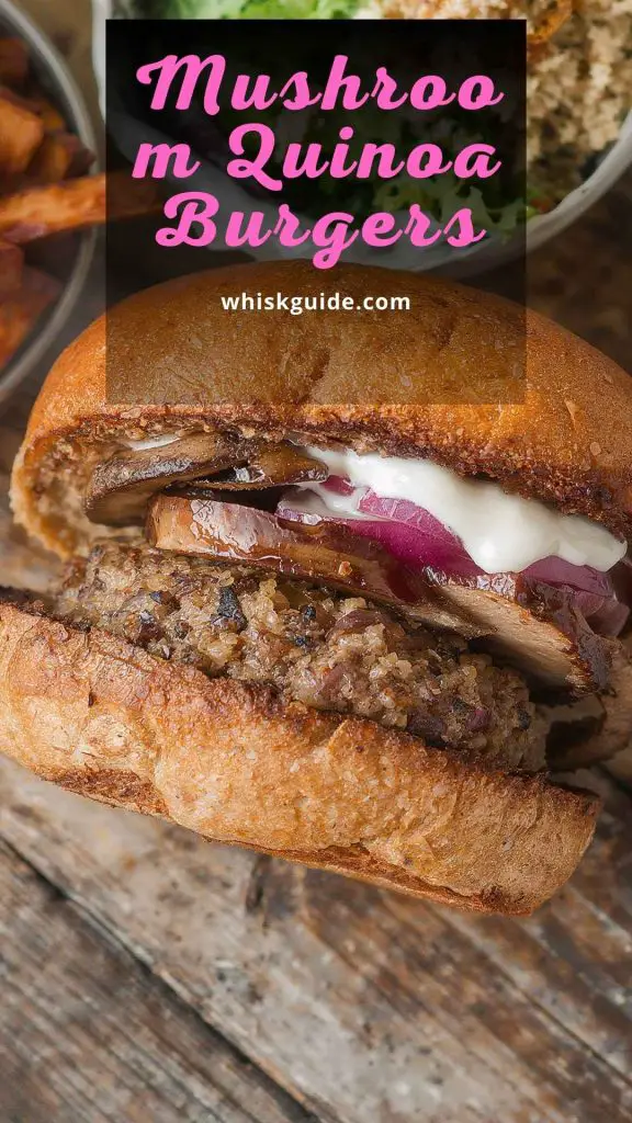 Mushroom Quinoa Burgers Mushroom Quinoa Burgers