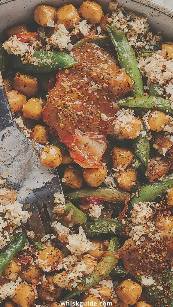 Sweet And Sour Chickpeas And Green Beans