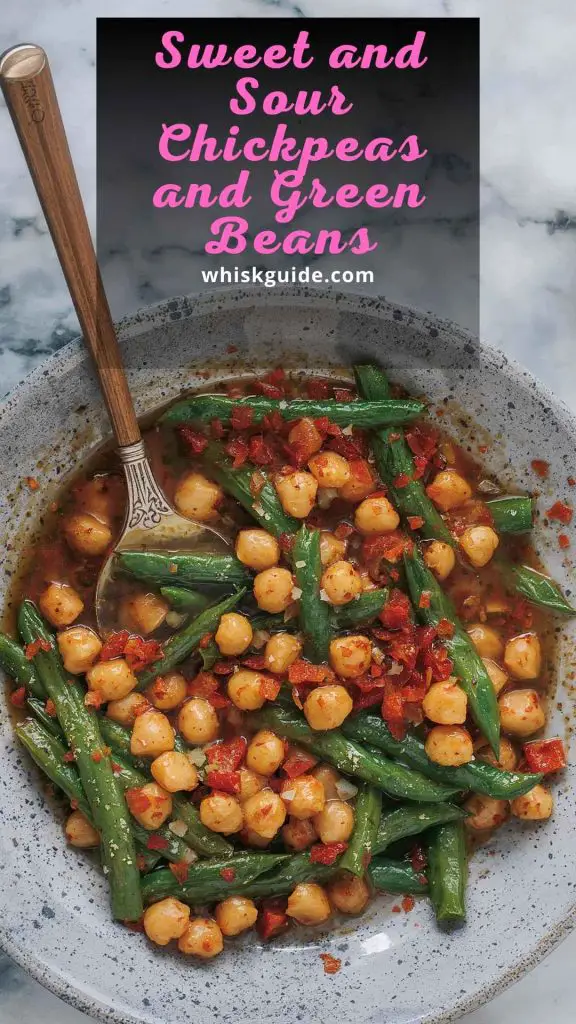 Sweet And Sour Chickpeas And Green Beans Recipe