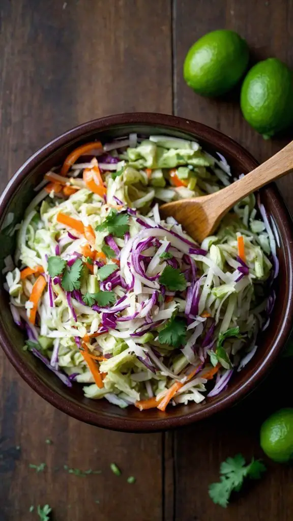 How to make Easy Mexican Slaw with Cilantro Lime Dressing How to make Easy Mexican Slaw with Cilantro Lime Dressing