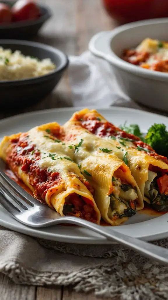 How to make Cheese Roasted Vegetable Baked Manicotti 