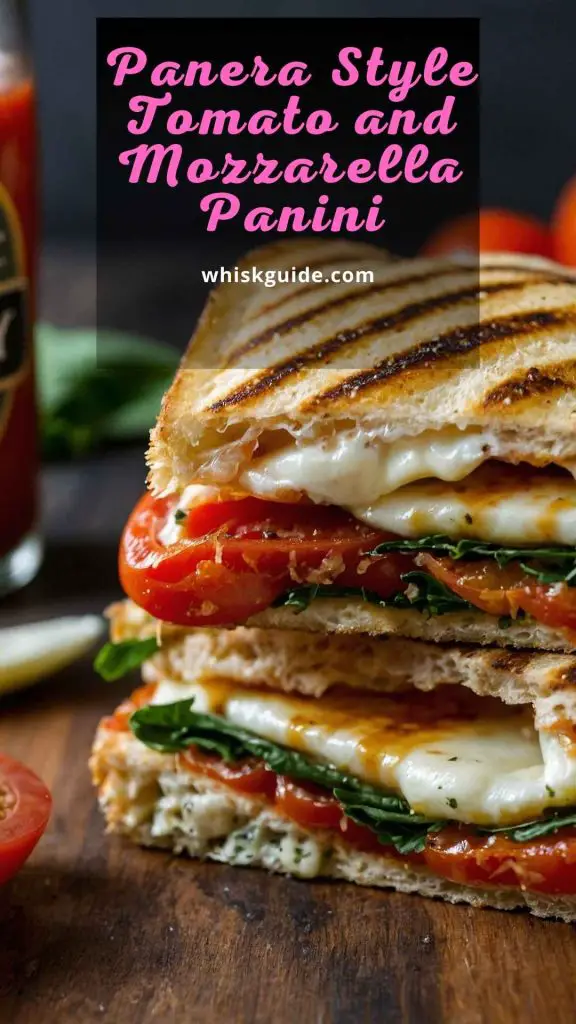 Panera Style Tomato and Mozzarella Panini
