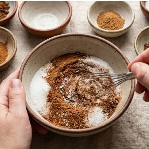 Step 2: Mix the Spices and Sugar