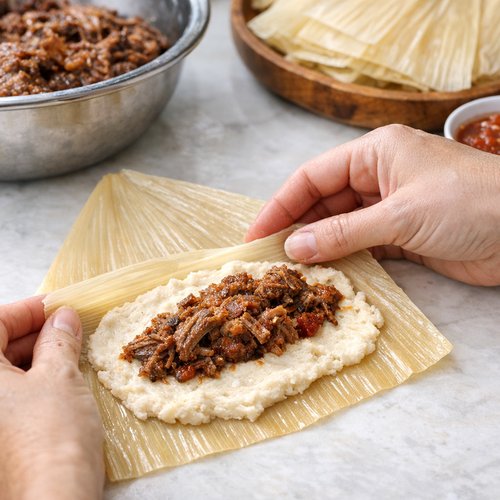 Step 6: Assemble Your Tamales (90-120 minutes for 28-32 tamales)